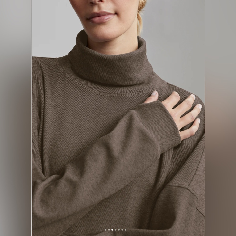 Varley Rainer Roll Neck Midlayer | Red Brick Marl | Size Small | NWT - Picture 4 of 8